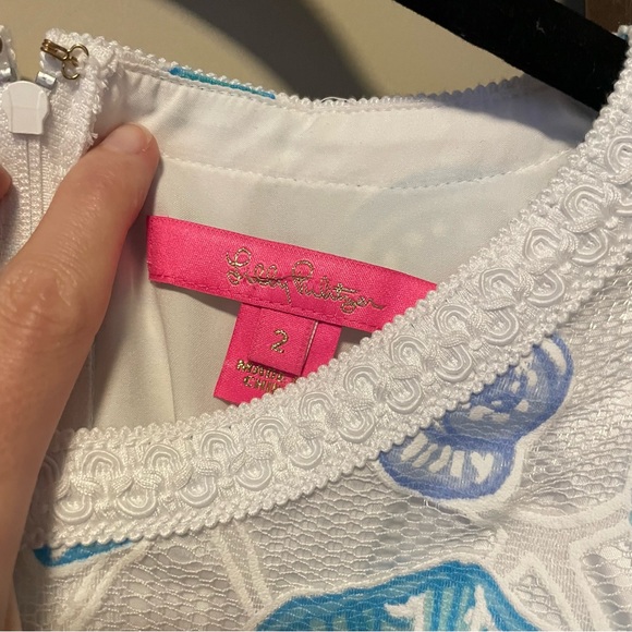 Lilly Pulitzer Jackelin Romper Sea to Sea Lace - Picture 8 of 12